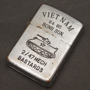 ZIPPO　VIETNAM　BONG SON 64-65 1962年製　戦車隊　ベトナムZIPPO　イタリック