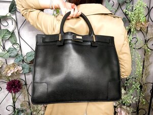 ●超美品●GUCCI グッチ●メンズ●カーフ レザー 本革●ハンド バッグ●黒●G金具●イタリア製●A4 ビジネス●収納 書類 かばん●Js53770