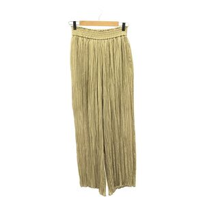 【美品】 HYKE / ハイク | 2022SS | RANDOM PLEATED PANTS / プリーツパンツ / 裏地付き | 1 | beige | レディース