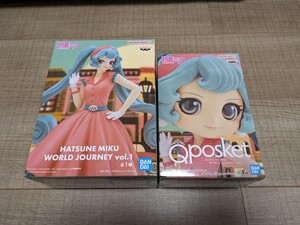 初音ミク フィギュア セット HATSUNE MIKU WORLD JOURNEY vol.1 Q posket