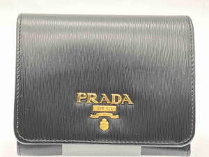 PRADA／三つ折り財布／1MH176／ブラック