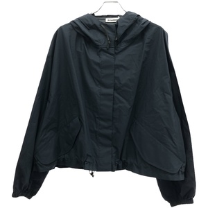 JIL SANDER ジルサンダー 18AW コットンフーデッドジャケット ブルゾン JSEM420105 WM244800 ネイビー 36 ITTVRR9GGM1W