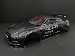 【激安！1円即決！】　ニッサン R35 GTR タイプ カーボンブラック 1/10 ドリフトラジコンカー用 スペアボディー ☆ドリラジボディー