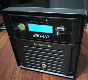 【中古】BUFFALO TeraStation/テラステーション TS-WVHL 起動ディスク付電源ケーブル付、LED表示有、鍵オプション39