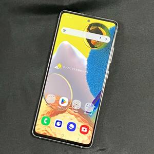 【中古】SIMフリー SAMSUNG Galaxy A51 5G 6GB/128GB プリズムブリックスホワイト SCG07 バッテリー80%以上 利用制限〇 au版