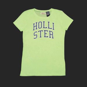 ★SALE★Hollister/ホリスター★ロゴプリントTシャツ (Lime/M)