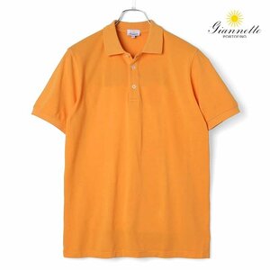 ◆【giannetto(ジャンネット)/春夏/ガーメントウォッシュコットン鹿の子半袖リブ襟ポロシャツ(POLO/MM)】[gnt2450122-XS]