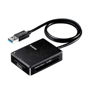 【新品】エレコムUSB3.0対応メモリカードリーダ 高速化ソフト対応タイプ MR3-C402BK 1個