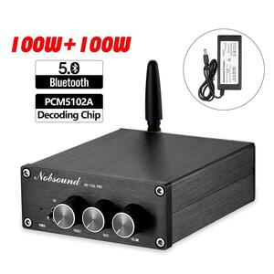 HiFi Bluetooth 5.0 デジタル パワーアンプ PCM5102A デコード DAC 100W×2-DZ048