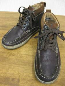 CLARKS SUOMI GUIDE 茶 ２９ USED スオミ ガイド OILE LEATHER