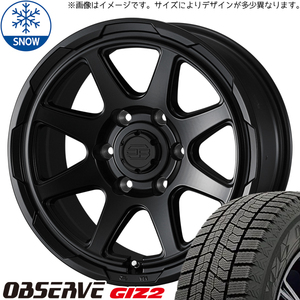 195/65R16 スタッドレスタイヤホイールセット パジェロミニ etc (TOYO OBSERVE GIZ2 & STADBERGE 5穴 114.3)