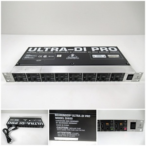 ◆[G13]BEHRINGER　ベリンガー　8chアクティブDIボックス　D1800　ULTRA-DI PRO　通電確認
