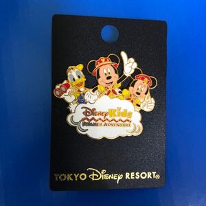 ★【未使用】ディズニー　ピンバッジ　キッズ　サマーアドベンチャー　ピンズ　ミッキー ミニー TDL 東京ディズニーランド