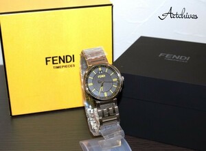 ☆時計☆FENDI (フェンディ)☆000-105-971☆ BK文字盤 メンズ クォーツ 腕時計☆稼動品☆未使用品☆『VRW-225』