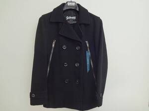 junhashimoto×Schott コラボ　ZIP P COAT 　ジュンハシモト　スコット　コラボ　ピーコート　Made in USA サイズ3　