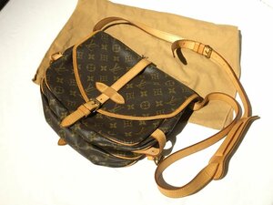 【中古品】LOUIS VUITTON ルイ ヴィトン★モノグラム★ソミュール 30 M42256 ショルダーバッグ RA-07