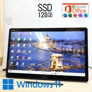 ★超美品 高性能7世代i3！新品SSD128GB★Q738/SE Core i3-7130U Webカメラ TypeC Win11 MS Office 中古品 ノートパソコン★P81716