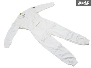 T●新品 NOMEX COMPETITION LICENSE Mサイズ レーシングスーツ つなぎ 作業着 ホワイト 白