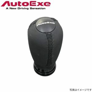 オートエグゼ シフトノブ アテンザ GH系 マツダ ブラックステッチ 本革 AutoExe A1396-08