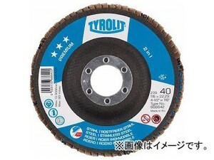 TYROLIT フラップディスク プレミアムタイプ 125mm ＃40 668692(7665946) 入数：10枚