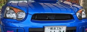 インプレッサGDB　涙目　エンブレムレスフロントグリル　WRX STI C D E