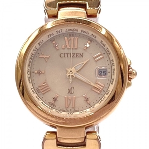 CITIZEN(シチズン) 腕時計 XC(クロスシー) H240-T020291 レディース SS/エコドライブ ピンクゴールド