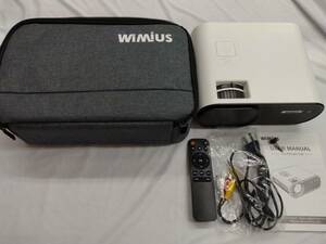 ■WiMiUS K5　プロジェクター 7800lm 家庭用 小型 WiFi Bluetooth　 C　