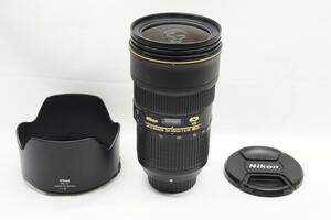 【適格請求書発行】美品 Nikon ニコン AF-S NIKKOR 24-70mm F2.8E ED VR フルサイズ ズームレンズ フード付【アルプスカメラ】241004j