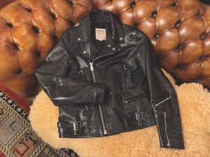 美品 23年製 カスタム品 38size Lewis Leathers 391T Lightning ルイスレザーズ タイトフィット ホースハイド ライトニング 馬革 275000円