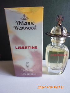 Vivienne Westwood　ヴィヴィアン・ウエストウッド　オードトワレ　試用開栓済　LIBERTINE・リバテイン　30ml　仏製