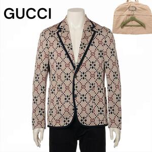 高級品 GUCCI グッチ ジャケット マルチカラー オシャレデザイン 46