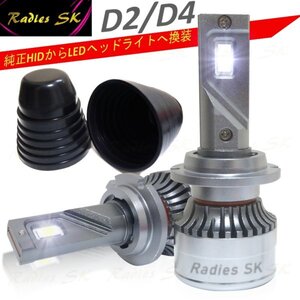 クラウン ハチロク アルファード ヴォクシー D2 D4 D2S D2R D2C D4S D4R D4C LEDヘッドライト ホワイト 6000k バルブ 車検対応 12V 24V