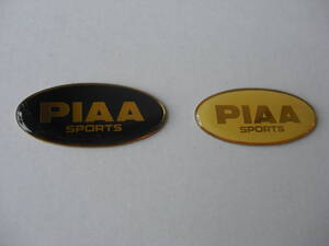 ★　８７年 当時物　PIAA エンブレム！黒色・白色！！2枚組1セット/新品/送料110円