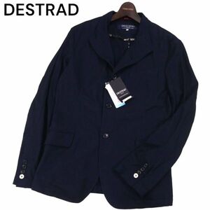 【新品 未使用】 DESTRAD RUPERT ルパート 春夏 COOLMAX★ ストレッチ スタンド ジャケット Sz.XL　メンズ ネイビー　I4T01455_4#M