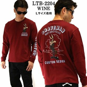 The BRAVE-MAN × LOONEY TUNES ルーニー テューンズ 【定価\8500＋税】 ロンTEE LTB-2204 WINE サイズ M