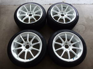 未使用セット!! YOKOHAMA ADVAN Racing RSⅢ 8.5J/9.5Jx18+45 114.3-5H + YOKOHAMA BluEarth-ES ES32 225/45R18,245/40R18 4本セット