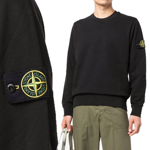 送料無料 11 STONE ISLAND ストーンアイランド 771561720 V0029 ブラック トレーナー スウェット size M