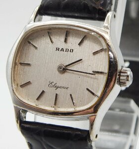 ヴィンテージ★RADO ラドーElegance A569625 手巻き 動作品☆エレガンス レディース シルバーカラー☆Z0113593