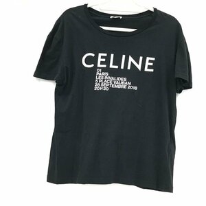 CELINE　セリーヌ　Tシャツ　黒　Lサイズ【CFAC7034】