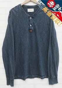 8T5548/DENIM&SUPPLY 長袖ヘンリーネックTシャツ デニム&サプライ