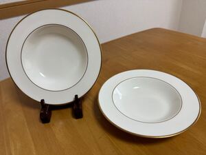 ノリタケ　ボーンチャイナ　金縁　リムスープ皿パスタプレートカレー皿サラダボウルなどNORITAKE ハット皿