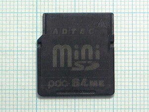 ★ADTEC miniSDメモリーカード ６４ＭＢ 中古★送料８５円・１８５円