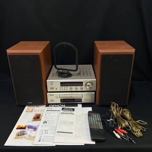 BAg036I 140 DENON DRA-F100 システムコンポ レシーバー/DCD-F100 CDプレーヤー/SC-F100 スピーカー/RC-829 リモコン