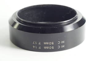 hiD-02★送料無料 美品★MINOLTA MC50mm F1.4 MC50mm F1.7用 ミノルタ メタルフード