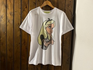 新品★ふしぎの国のアリス　タトゥー　パロディ　プリントTシャツ【L】★ミュージカル/ファンタジー/コメディ/アニメーション映画