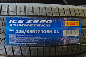 在庫有！ 最短即日出荷 4本SET 2023年製 ピレリ アイスゼロアシンメトリコ 225/65R17 106H XL 正規品