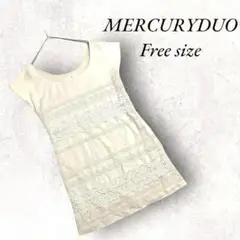 MERCURYDUO  レース タンクトップチュニック オフィスカジュアル 上品