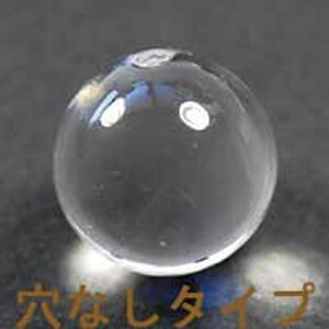 穴なしタイプ アクリル玉 １８ｍｍ クリスタル 透明 透き玉 ３コ入り こちらは穴がございません