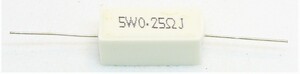 セメント抵抗 5w0.25Ω 2個セット