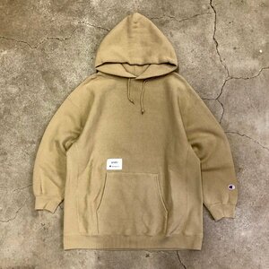 極美品 Wtaps Champion ACADEMY HOODED REVERSE WEAVE BEIGE M ダブルタップス チャンピオン リバースウィーブ ベージュ